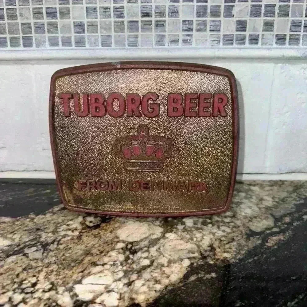 VINTAGE light up Tuborg Beer Sign Gol - Picture 5 of 11